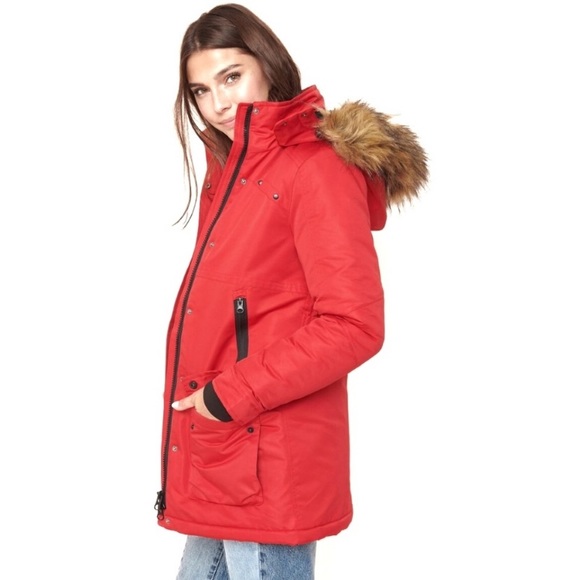 Garage Explorer Parka Winter Jacket red - Picture 4 of 4